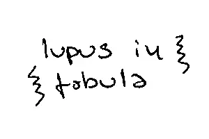lupus in fabula